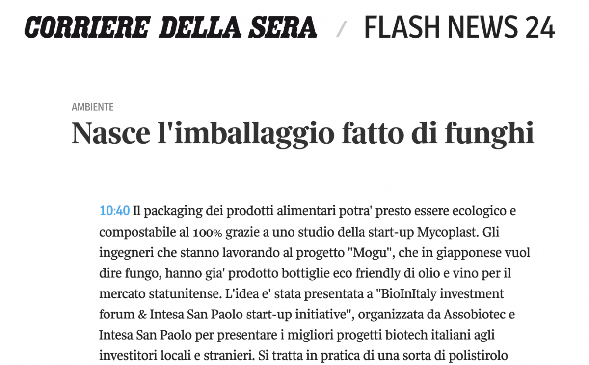 Corriere della Sera – press article